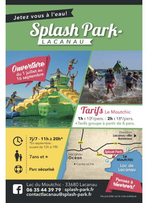 splash park flyer lacanau